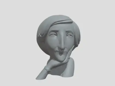 woman head 3D print model