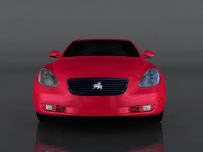 Toyota Soarer 430scv Low-poly 3D model