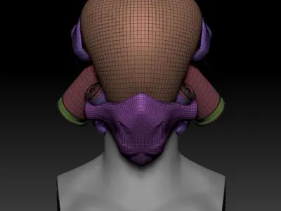 SCIFI HELMET 04 3D model Free 3D model