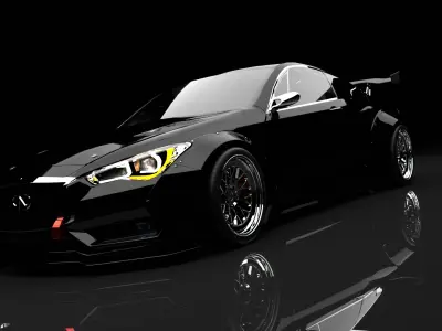 infinity q60 Low-poly 3D model