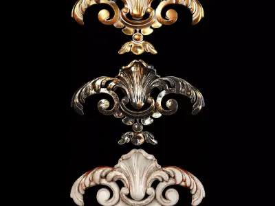 Classic carved 023 3D model