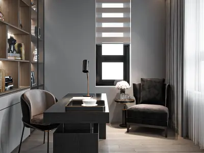 Single Man Bedroom 3D model