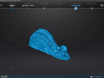 Wood Art Sculpture 3D model