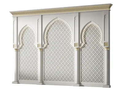 Arch 03 Arabic Wall Decor 3D model