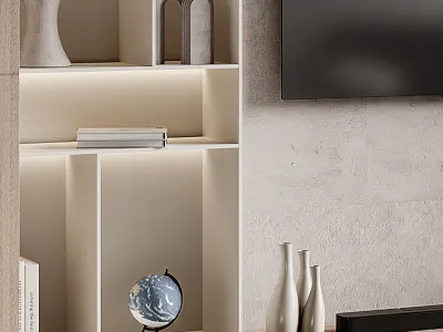 Modern TV Wall 015 3D model