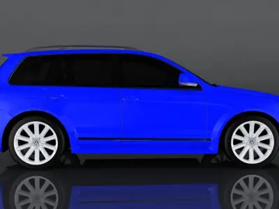 Volkswagen Touareg Low-poly 3D model