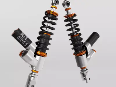 RT  Stage 6 Racing Forks Low-poly 3D model