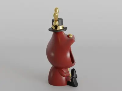 Cute Christmas Reindeer for Holiday Decor 3D print model