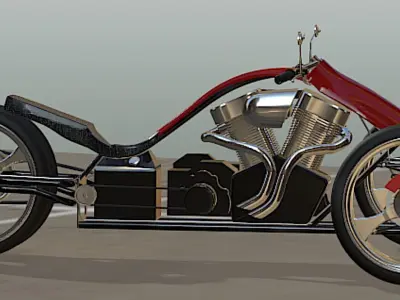 F3 Adrenaline Trike- High Poly 3D model
