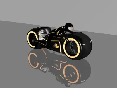 Orange Moto bike 3D print model