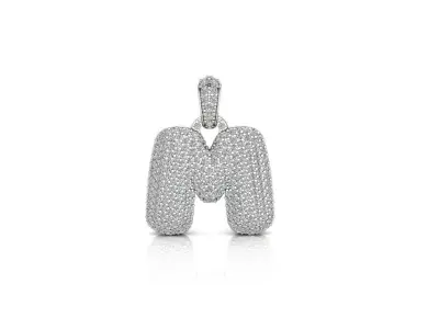  Alphabet Bubble M 3D print model