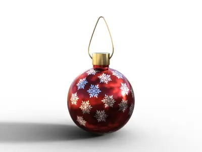 Christmas Ball Pack Low-poly 3D model