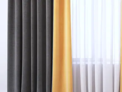 Set 106 Curtains 3D model
