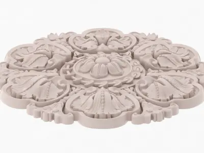 Classic Ceiling Medallion 53 3D model