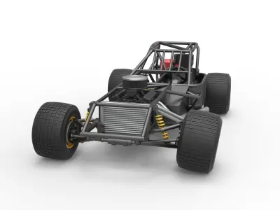 Super Dirt Late model Base Scale 1 to 25 3D print model