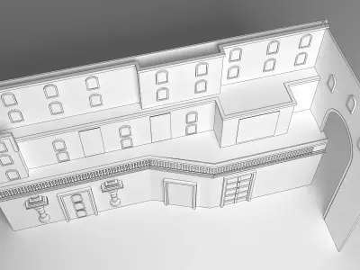 English wall 3D model buy