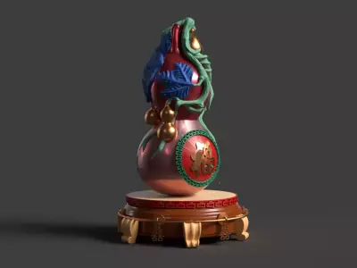 Chinese  gourd figure 3D model