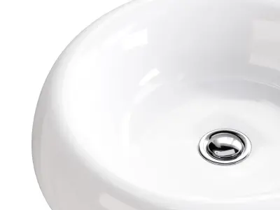 Bathroom Vessel Sink White Porcelain Tranquility 3D model