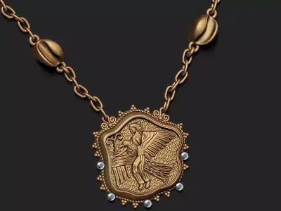 authentic design necklace 3D print model