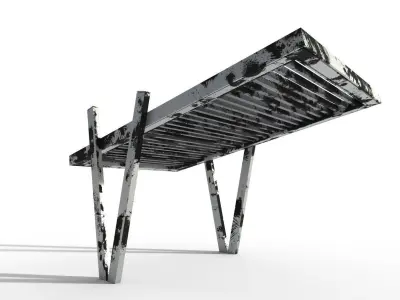 Canopy 1B Low-poly 3D model