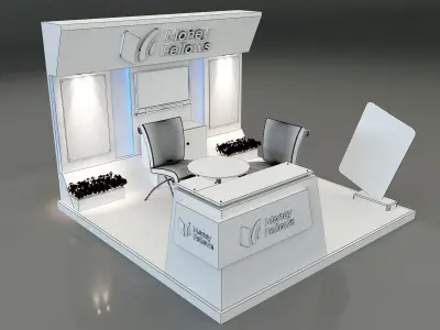 Booth Exhibition Stand a 652b 3D model
