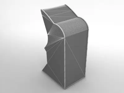 Arcade Video Game Racing Low-poly 3D model