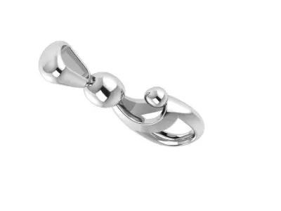 Mother Son Pendant 1001 3D print model