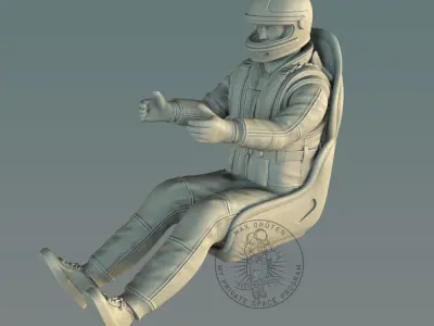 RC Racing Boat Pilot 3D print model