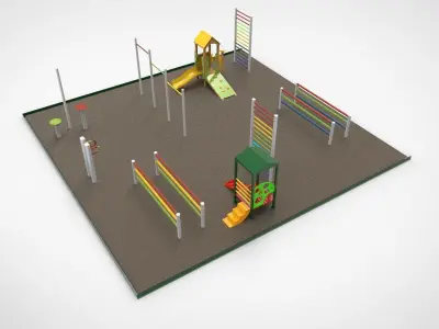 Beach Playground 3D model