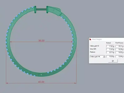 Jewelry Earrings Brand Gold Diamond 3D print model purchase