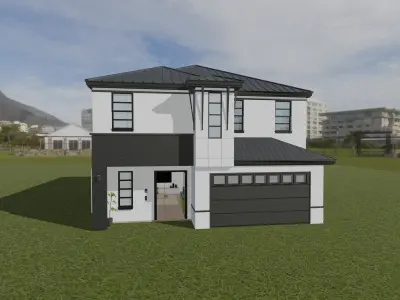 Sea Breeze Retreat Low-poly 3D model