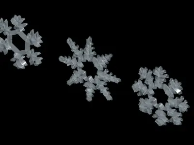 Snowflakes snowflake 3D model