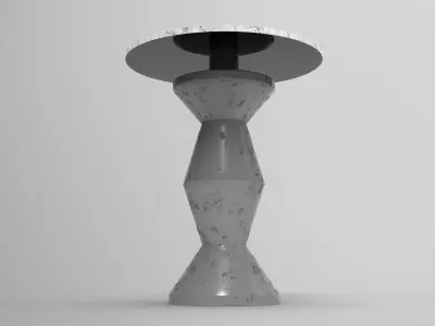 Zig Table Low-poly 3D model