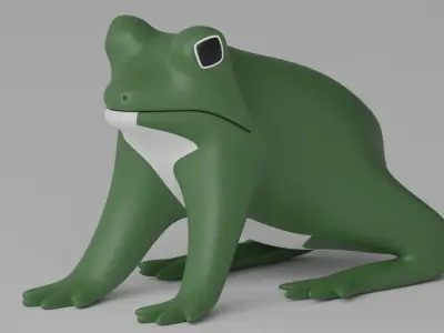 Cartoon Frog 3D model order