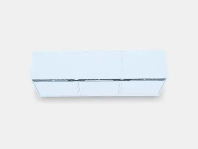 BESTA Wall-mounted cabinet combination 4 Low-poly 3D model