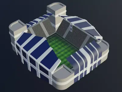 Football Stadium - Tottenham Hotspur Low-poly 3D model