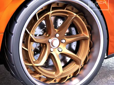 LZR WHEEL SET FRONT AND REAR 3 OFFSETS for diecast 3D print model