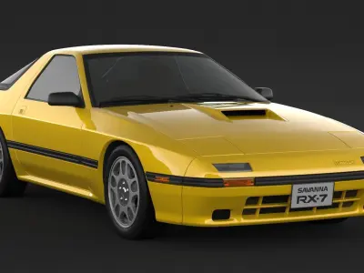 Mazda RX-7 FC3S S4 3D model