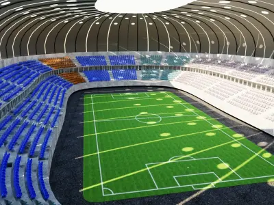 football stadium 3D model