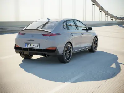 Korean compact car 3D model