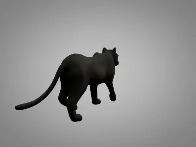 Panther Low-poly 3D model