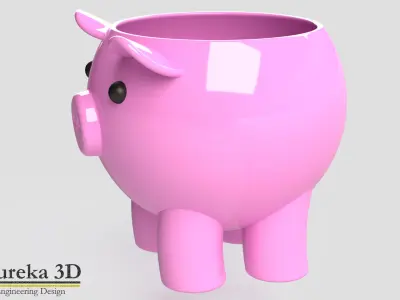  Pork Flowerpot 3D print model