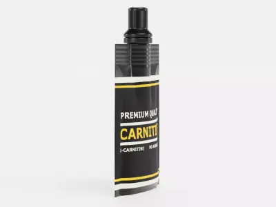 Carnitine Gel - Product Concept Packaging Low-poly 3D model
