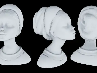Woman Figure Low-poly 3D model