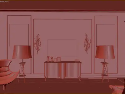 Classic Interior 3d model  3D model