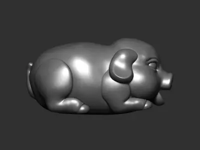 baby pig 3D print model