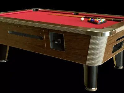  Billiard table  Low-poly 3D model