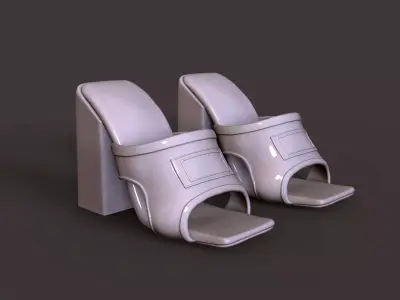 women shoe 3D print model