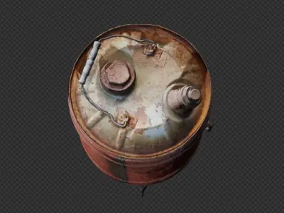 Old Oil Canaster  3D model