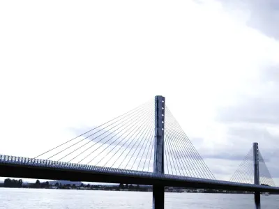 Multispan Cable-Stayed Bridge 3D model